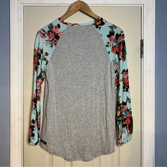 Matilda Jane Women's S Gray Wonderment Fancy and Flouncy Balloon Sleeves Top - Picture 4 of 4